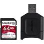 Карта памяти Kingston 64GB SDXC class 10 UHS-I U3 React Plus + USB card reader (MLPR2/64GB)