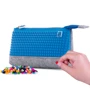 Пенал-косметичка Pixie Crew Crazy Colors голубой (PXA-01-W10): Материал Силикон