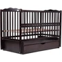 Кровать Babyroom Веселка маятник, ящик, откидной бок DVMYO-3 бук венге (622006)