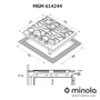 Варильна поверхня газова Minola MGM 614244 BL фото 4