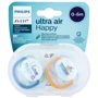 Пустушка ортодонтична Philips AVENT Ultra Air "I love…" для хлопчиків 0-6 міс 2 шт (SCF080/01)