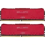 Crucial 16 GB (2x8GB) DDR4 2666 MHz Ballistix Red (BL2K8G26C16U4R)