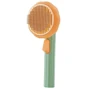 Расческа для шерсти кошек и собак с кнопкой Vailge Pet Brush PGB-A Оранжевая (2090)