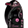 Поводок-рулетка Flexi New Classic М до 20 кг 8 м чорний (4000498022825): Тип шнура трос