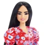 Кукла Mattel Barbie Модница в розовом цветастом платье: Особенности На шарнирах