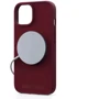 Чехол для iPhone Njord Suede MagSafe Case Crimson Red (NA54SU11) for iPhone 15 Pro Max: Цвет красный