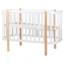 Ліжко Babyroom Місяць 120x60 набір 80x60 білий/натуральний (680871)