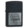 Зажигалка Zippo PEWTER EMBLEM BLACK CRACKLE (363)