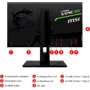Монитор MSI Oculux NXG253R: Разъемы Выход на наушники, USB, HDMI, DisplayPort