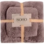 Полотенце SOHO Romb Brown набор микрофибра 35х75+70х140 см (6987118): Размер, см 70x140