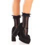 Носочки ажурные с рюшами Leg Avenue Mini Bow Lace Anklet Black