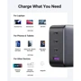 Зарядний пристрій Ugreen Wall Charger USB+3xUSB-C CD226 GaN 100W Grey (40747): Кабель в комплекті отсутствует
