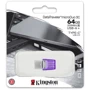 USB-флешка Kingston 64GB DataTraveler microDuo 3C Silver USB 3.2/Type C (DTDUO3CG3/64GB): Максимальная скорость чтения, МБ/с 200