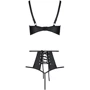 Комплект белья Passion TASMINA SET Black XXL/XXXL