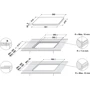 Варочная поверхность электрическая Whirlpool WS Q4860 NE: Расположение панели спереди
