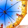 Зонт женский полуавтомат Zest голубой (Z53626A-2): Фасон Складной (3 сложения)