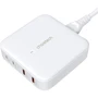 Зарядное устройство Choetech Wall Charger 2хUSB-C+2хUSB GaN 100W White (PD8008-EU-WH)