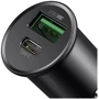 Зарядное устройство Baseus Car Charger USB+USB-C Circular Metal 30W Dark Grey (CCYS-C01): Особенности Быстрая зарядка