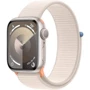 Apple Watch Series 9 41mm GPS Starlight Aluminum Case with Starlight Sport Loop (MR8V3) 