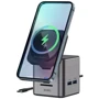 Зарядное устройство WIWU Wireless Charger Wi-W025 Cube 9in1 Gray: Количество USB-портов 3