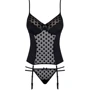 Комплект Obsessive Dotina corset, L/XL