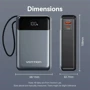 Внешний аккумулятор Vention Power Bank 20000mAh LED Display 65W Black (FHYB0)