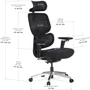 Кресло Mealux D2 Air Fabric Black (HF-D2 F/B) фото 8
