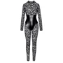 Комбинезон Noir Handmade F299 Enigma lace catsuit with underbust bodice Black, M