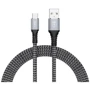 Кабель T-PHOX USB Cable to USB-C Jagger 1m Grey (T-C814 grey)