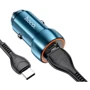 Зарядное устройство Hoco Car Charger USB+USB-C Z46A PD+QC 3A 20W Blue: Особенности Быстрая зарядка, Power Delivery (PD)