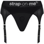 Трусы для страпона с подвязками для чулок Strap-On-Me REBEL HARNESS - S