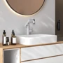 Смеситель для раковины Lefton Single-Hole Rotatable Faucet with Temperature Display-BF2204 White: Вид монтажа Врезной