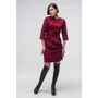 Платье FLFashion Агния ТПА 2682 50 бордовое повседневное до середины бедра