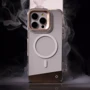 Чехол для iPhone Kajsa Aluminium Shield with Magnetic Ring Silver for iPhone 16: Цвет серый