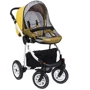Універсальна коляска 2в1 DPG Glamour Yellow: Ширина шасі 61 см