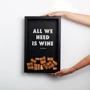 Настенный декор Рамка для винных пробок BeriDari "All we need is wine"