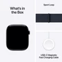 Apple Watch Series 10 46mm GPS Jet Black Aluminum Case with Ink Sport Loop (MWWR3QH/A) UA фото 8
