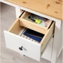 Письмовий стіл ІКЕА HEMNES 155х65 см (205.350.44): Особливості Органайзер для проводов, Встроенные ящики