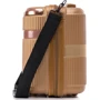 Бьюти-кейс Semi Line 16L Gold золотой (T5667-1): Тип ручки Со съемным ремнем, Плечевой ремень, Короткая ручка