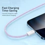 Кабель Baseus USB Cable to Lightning Dynamic 2.4A 2m Purple (CALD000505): Длина 2 м