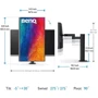 Монитор BenQ PD2706UA (9H.LLKLB.QBE): Разъемы USB, USB Type-C, DisplayPort, HDMI