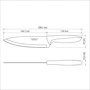 Набор кухонных ножей Tramontina Plenus Light Grey Chef 17.8 см 12 шт. (23426/037): Количество предметов 12