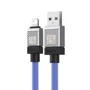 Кабель Baseus USB Cable to Lightning CoolPlay Series 2.4A 1m Blue (CAKW000403) фото 3