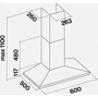 Вытяжка Falmec Mizar 60 IX 800 (CMON60.E0P2#ZZZI491F): Тип воздухоочистителя Рециркуляция, Отвод