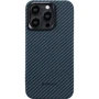 Чехол для iPhone Pitaka MagEZ Case 4 Twill 1500D Black/Blue (KI1508PM) for iPhone 15 Pro Max: Цвет синий