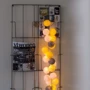 Гирлянда Cotton ball lights на 35 шаров 5,5м, Yellow Stone: Длина, м 5.5