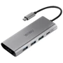 Адаптер WIWU Adapter Apollo A531H USB-C to HDMI+3xUSB3.0+USB-C Grey