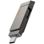 USB-флешка Hoco 256GB UD15 Clever Dual USB 3.2/Type-C Gray: Обсяг пам'яті 256 GB