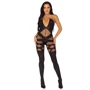 Бодистокинг Leg Avenue Illusion halter bodystocking One size Black