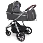 Универсальная коляска 2 в 1 Baby Design BUENO 117 GRAPHITE (с вышивкой): Пол ребенка девочка
